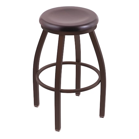 Holland Bar Stool Co 25" Swivel Counter Stool, Brnz Finish, Dark Cherry Maple Seat X802